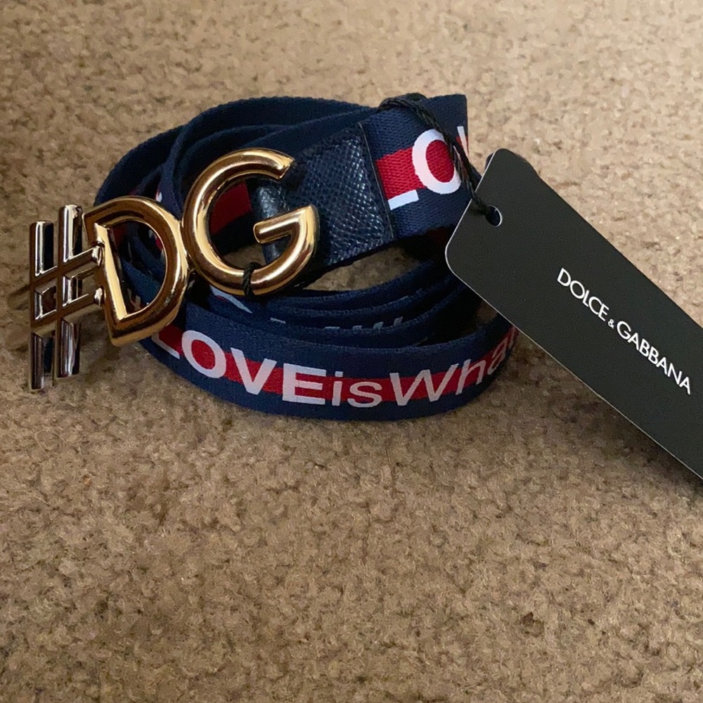 Authentic Dolce & Gabbna logo belt